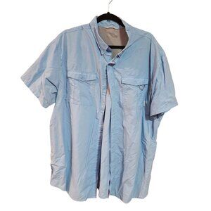 Columbia Vented sports shirt light blue Mens